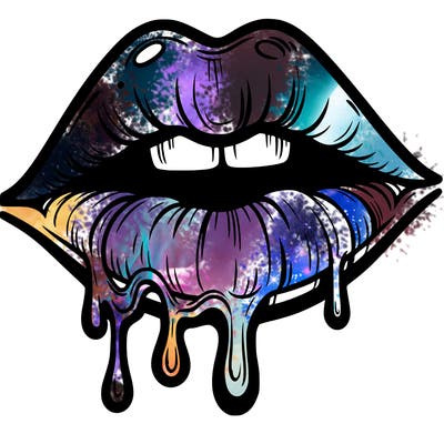 lips that look realistic and drip