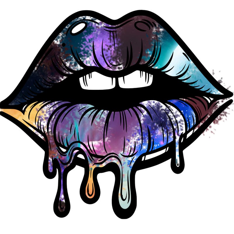 lips that look realistic and drip