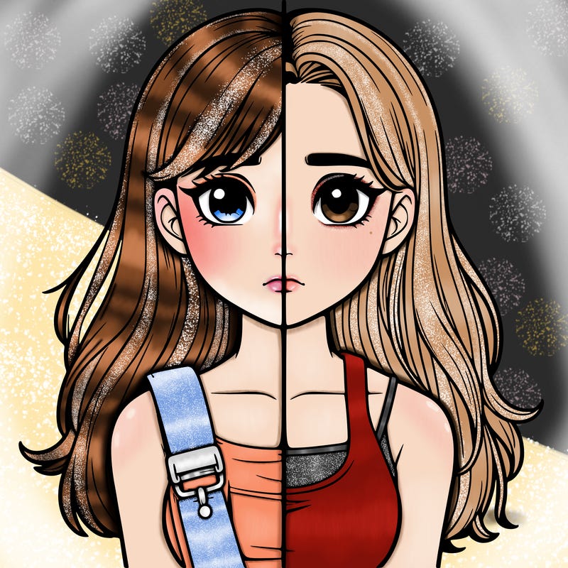 realistic girl split