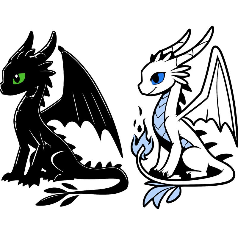 how to train your dragon 3 picture toothless and light fury
