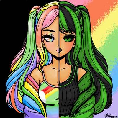 realistic girl split