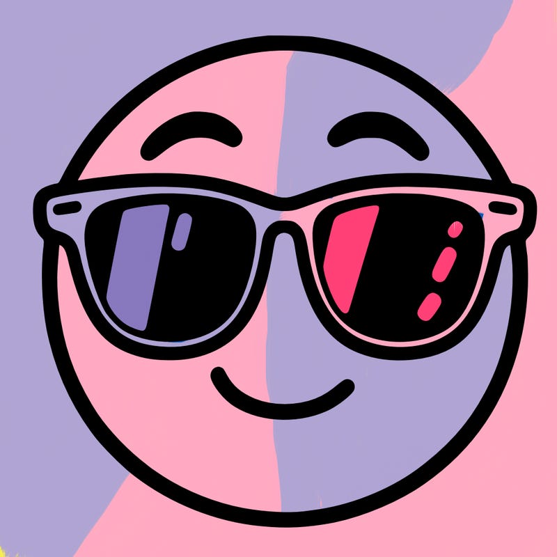 emoji with sunglasses