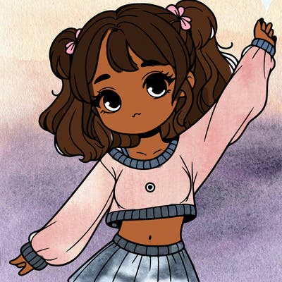 girl in a cute crop top