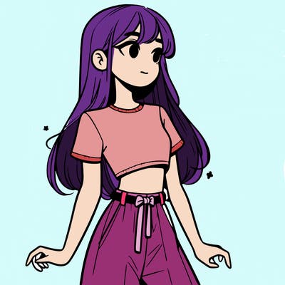 girl in a cute crop top