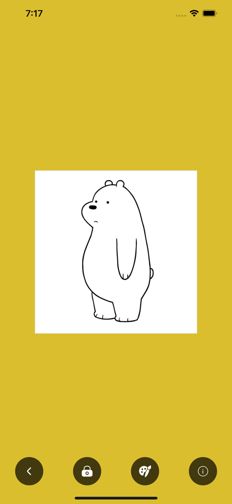 AR Draw - Sketch - AR Draw Sketch interface with a bear outline ready for tracing