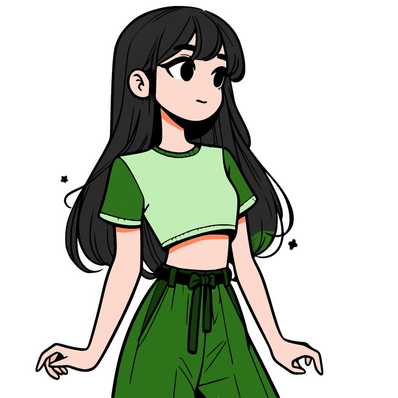 girl in a cute crop top