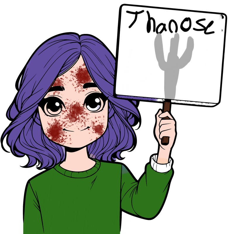 realistic girl holding up a sign