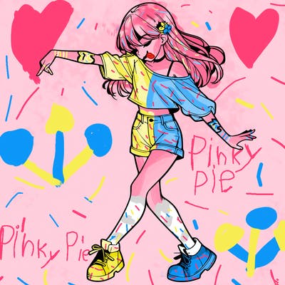 realistic girl danceing