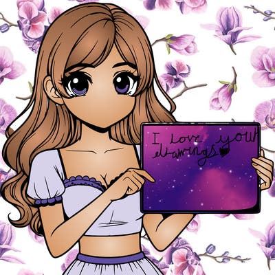 realistic pretty girl holding blank sign