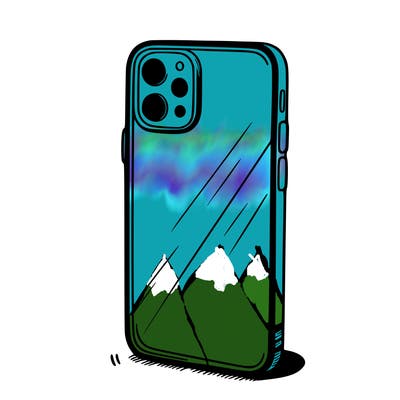 a plain phone case