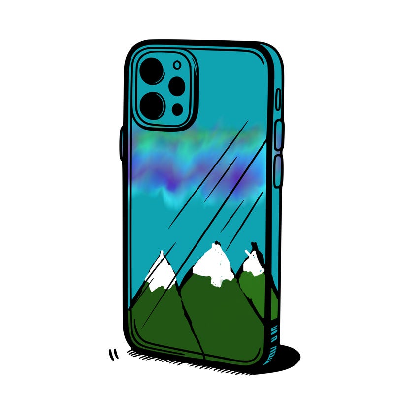 a plain phone case