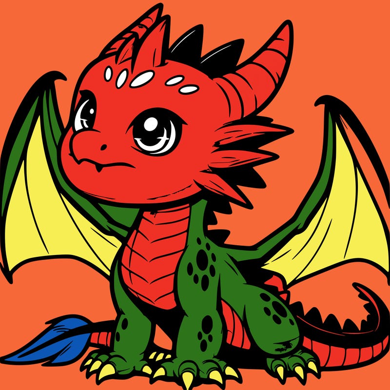 fierce baby night dragon