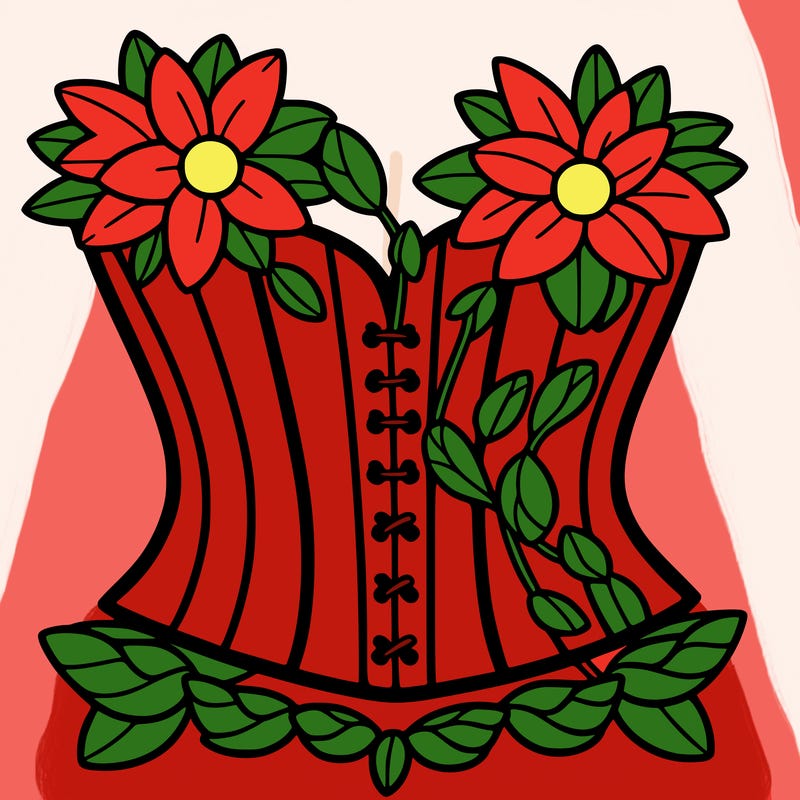 flower corset