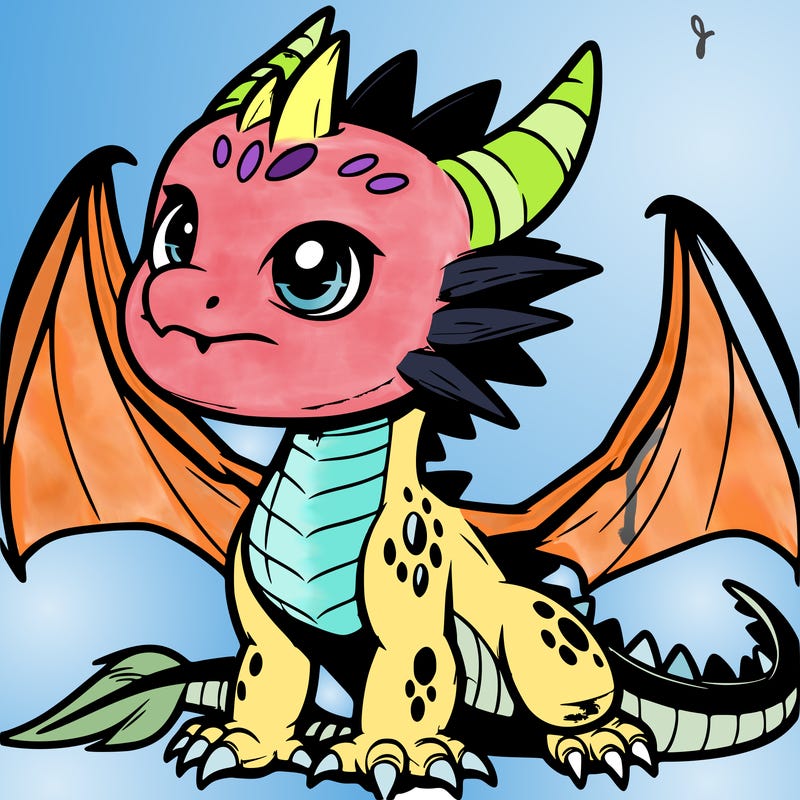 fierce baby night dragon