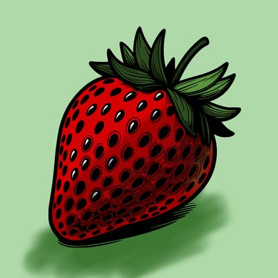 realstic strawberry