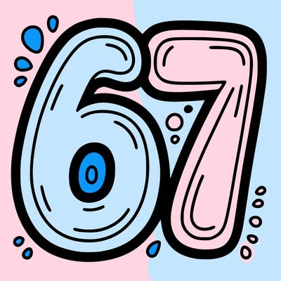 the number 67