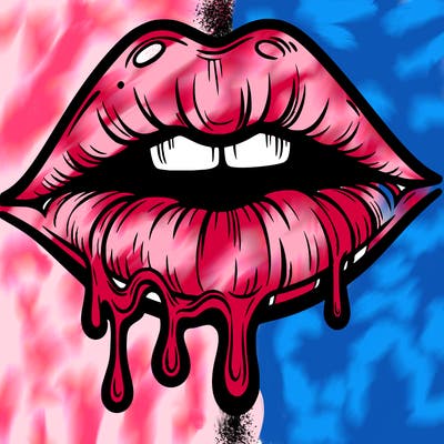 lips that look realistic and drip