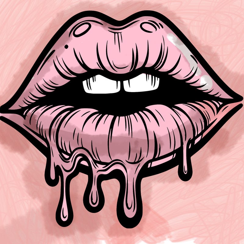lips that look realistic and drip