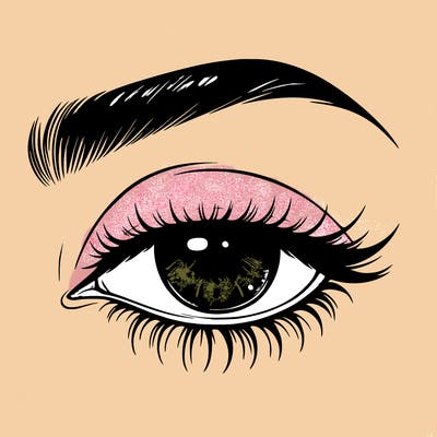 eye closed realistic