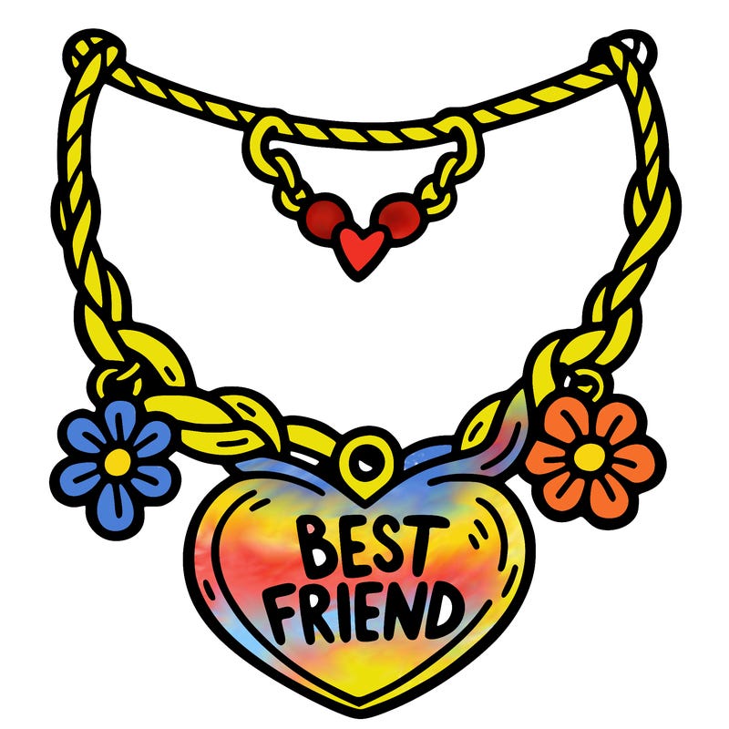 best friend necklace
