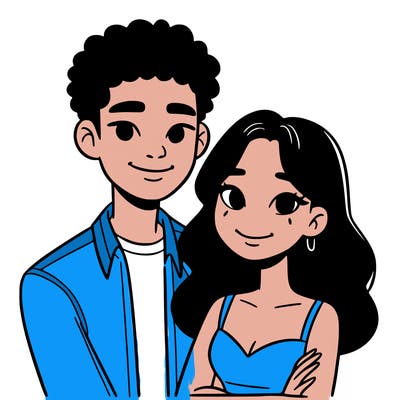 black woman and asian man couple