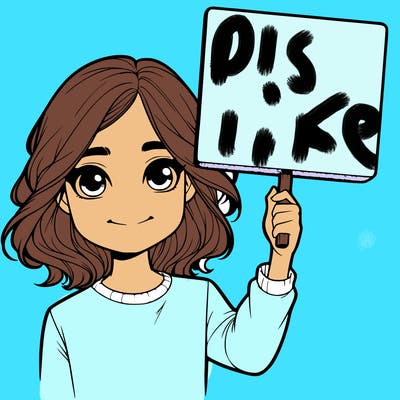 realistic girl holding up a sign