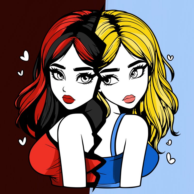 realistic girl split