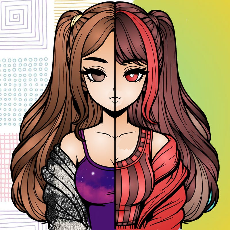 realistic girl split