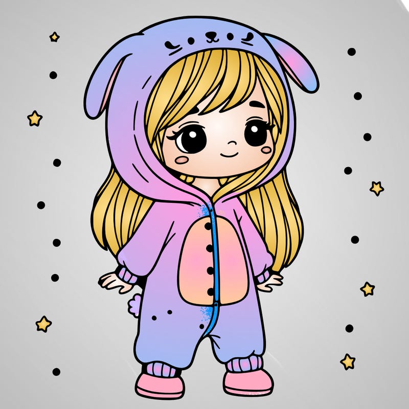 girl in onesie