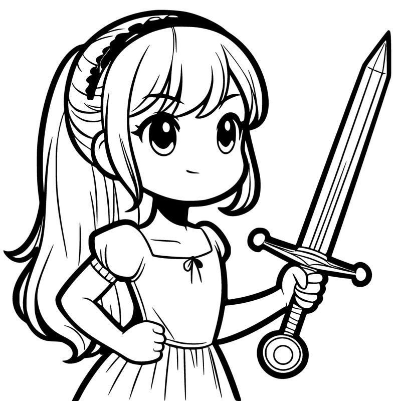 girl with sword
