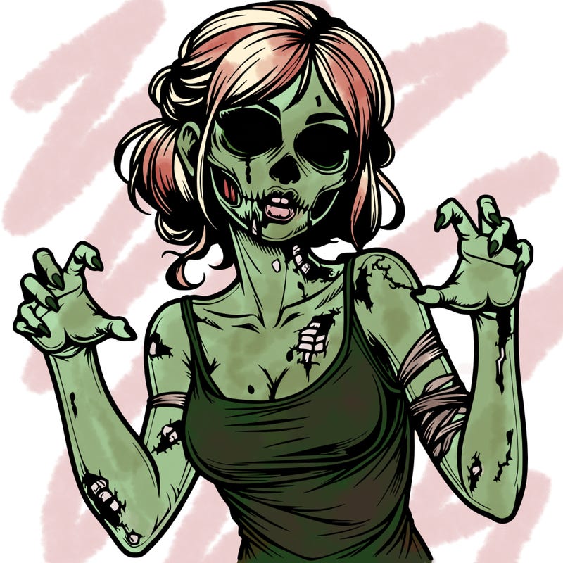 realistic zombie girl
