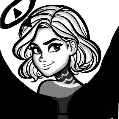 portrait of a woman looking over her shoulder smirking