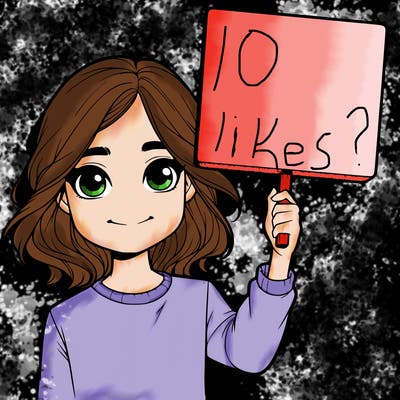 realistic girl holding up a sign