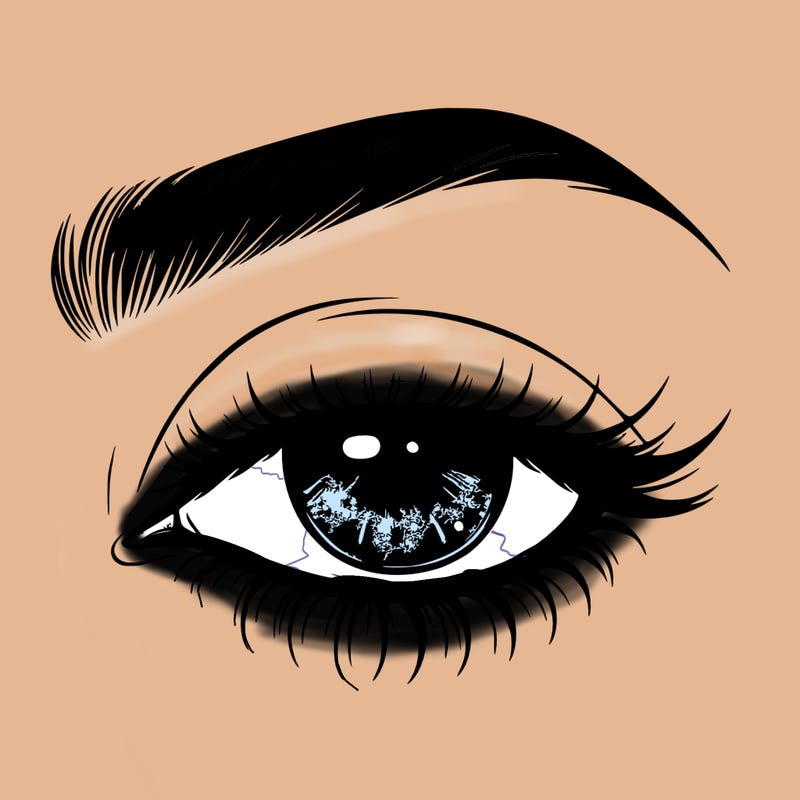 eye closed realistic