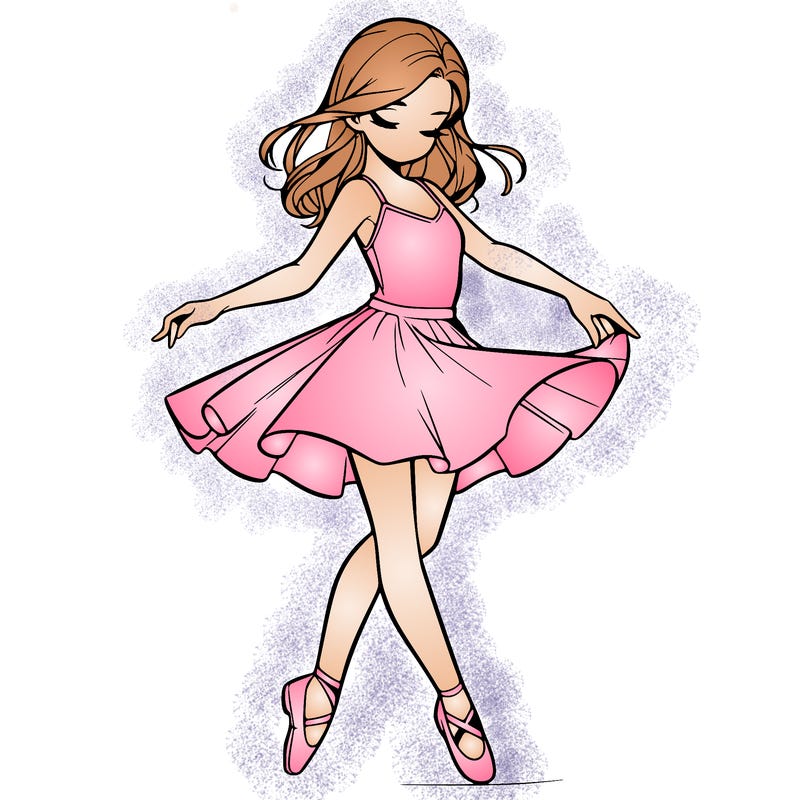 a realistic girl doing dance