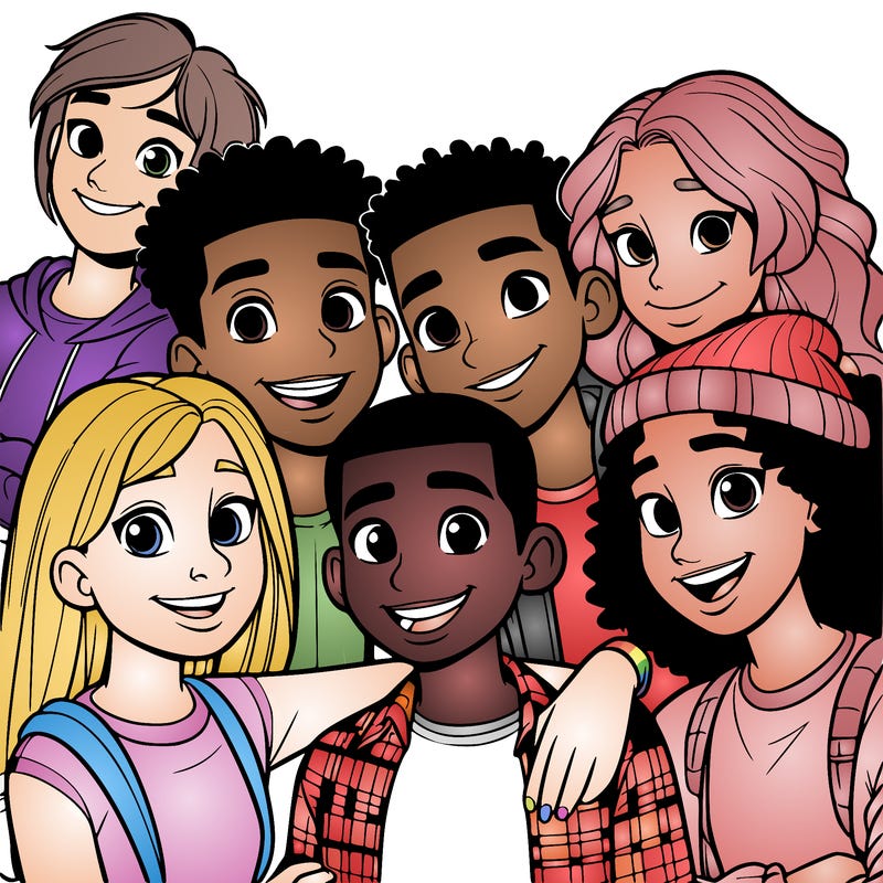 a mixed friend group