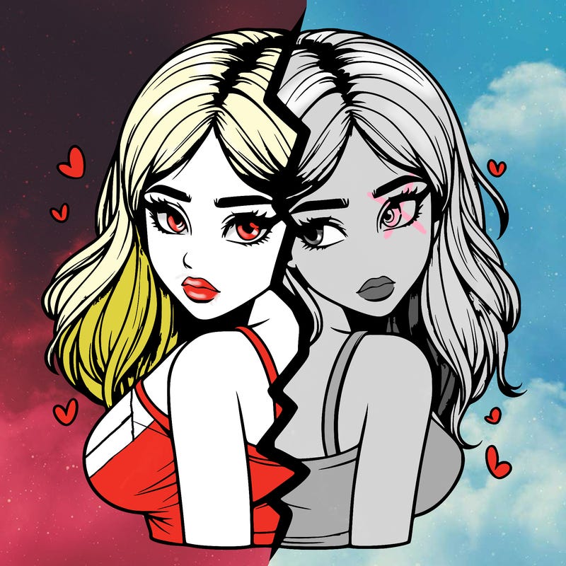 realistic girl split