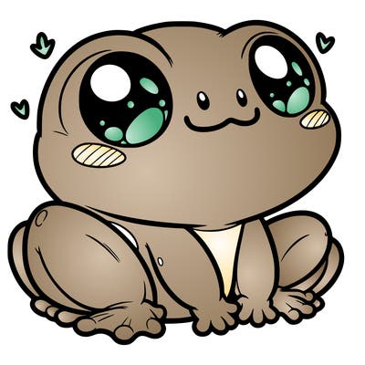 cute frog person realistic