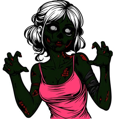 realistic zombie girl
