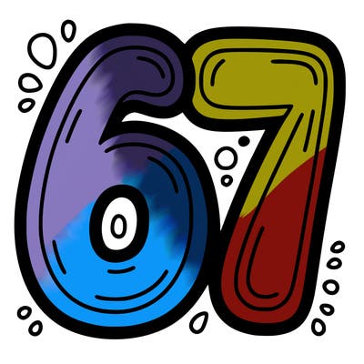 the number 67