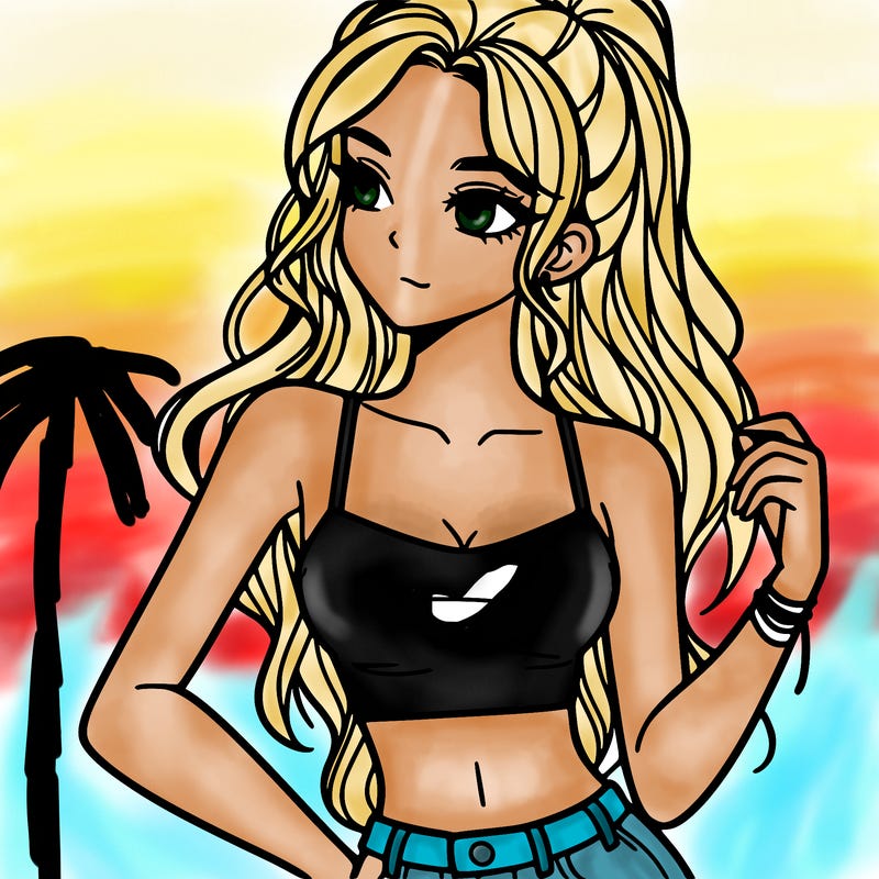 girl in crop top