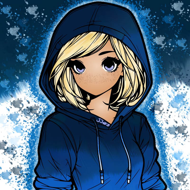realistic girl with hoodie