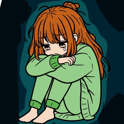 depressed girl