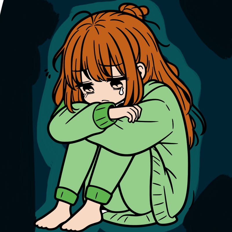 depressed girl