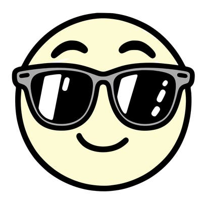 emoji with sunglasses