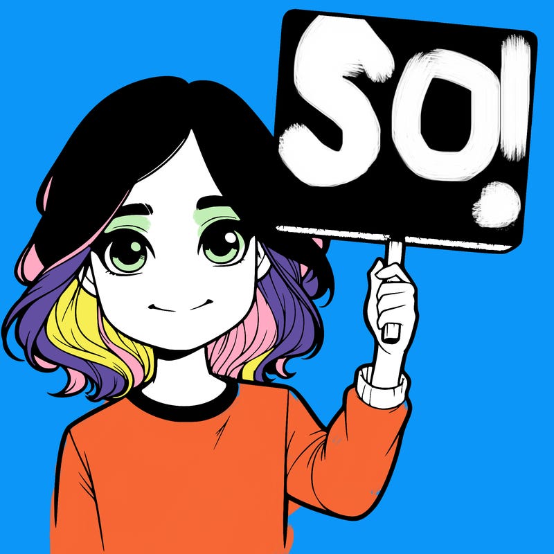 realistic girl holding up a sign