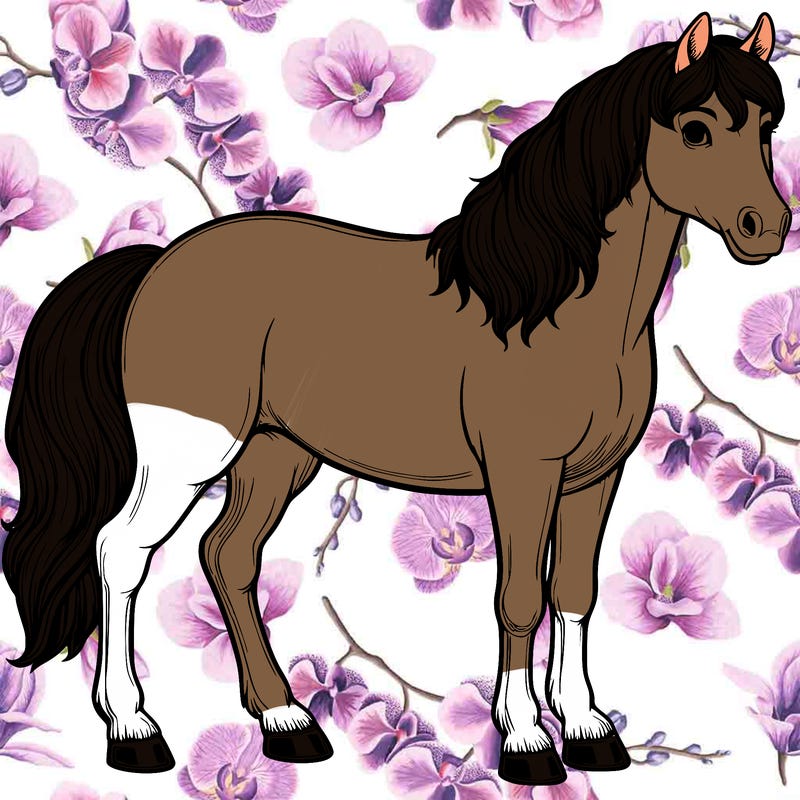 a realistic and detailed horse