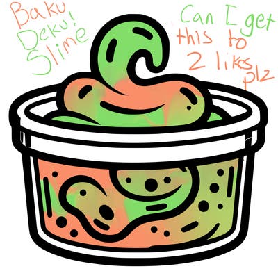slime in container