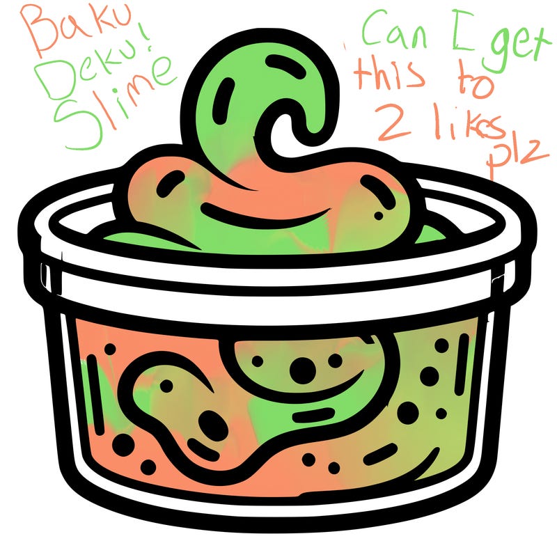 slime in container