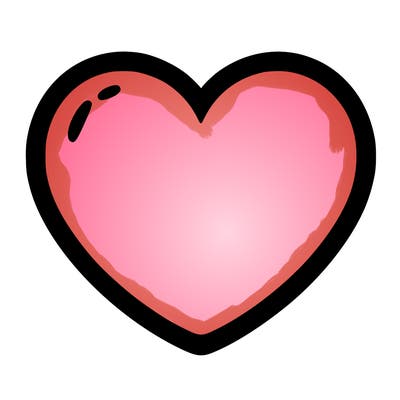 a blank heart